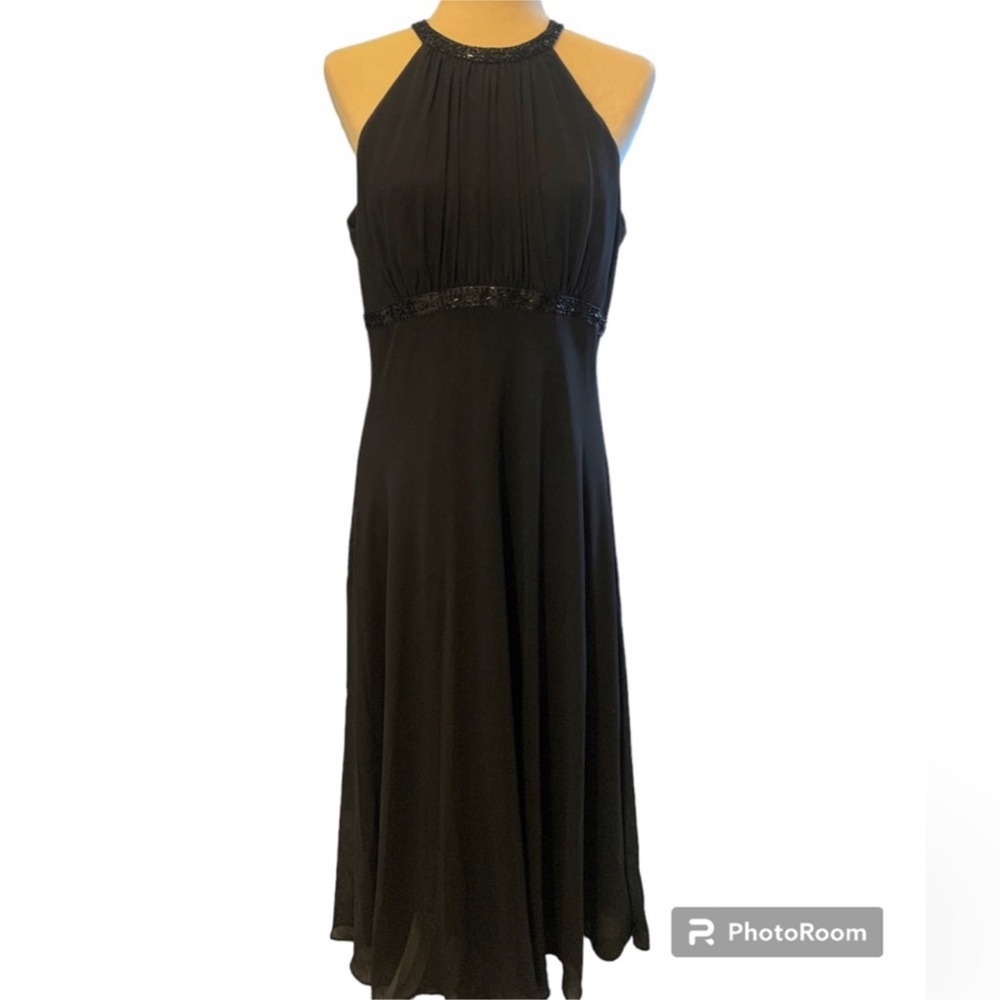 Jones Wear Black Midi Dress
